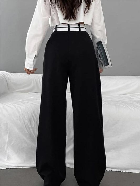 Pantalón Recto Con Ajuste Regular Para Mujer | Ideal Para Uso Diario