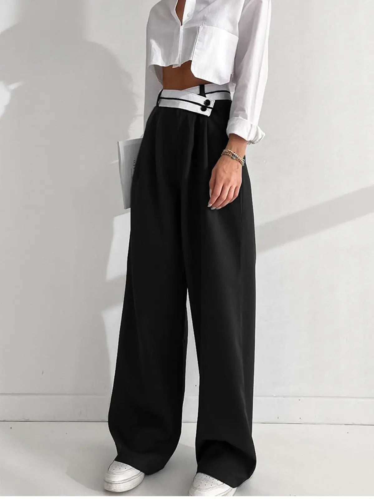 Pantalón Recto Con Ajuste Regular Para Mujer | Ideal Para Uso Diario