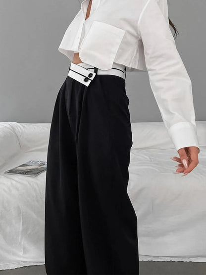 Pantalón Recto Con Ajuste Regular Para Mujer | Ideal Para Uso Diario