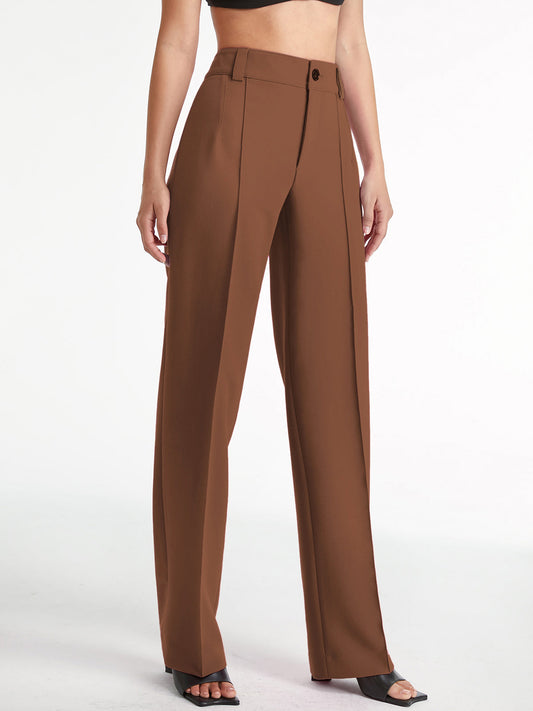 Pantalón De Corte Recto Para Mujer | Ideal Para Uso Diario Y Oficina