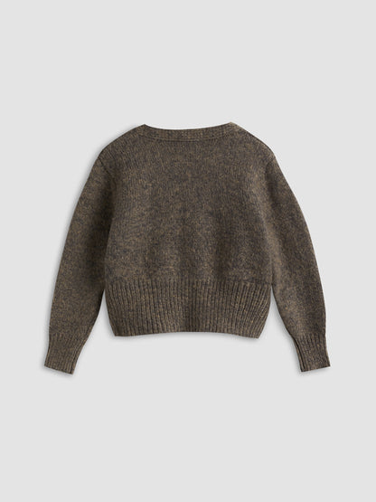 Cardigan Corto Con Botones Y Escote En V Para Mujer | Ideal Para Superposición Y Uso Diario