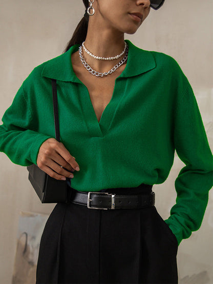 Jersey Con Cuello En V Y Manga Larga Para Adultos | Ideal Para Uso Diario E Informal