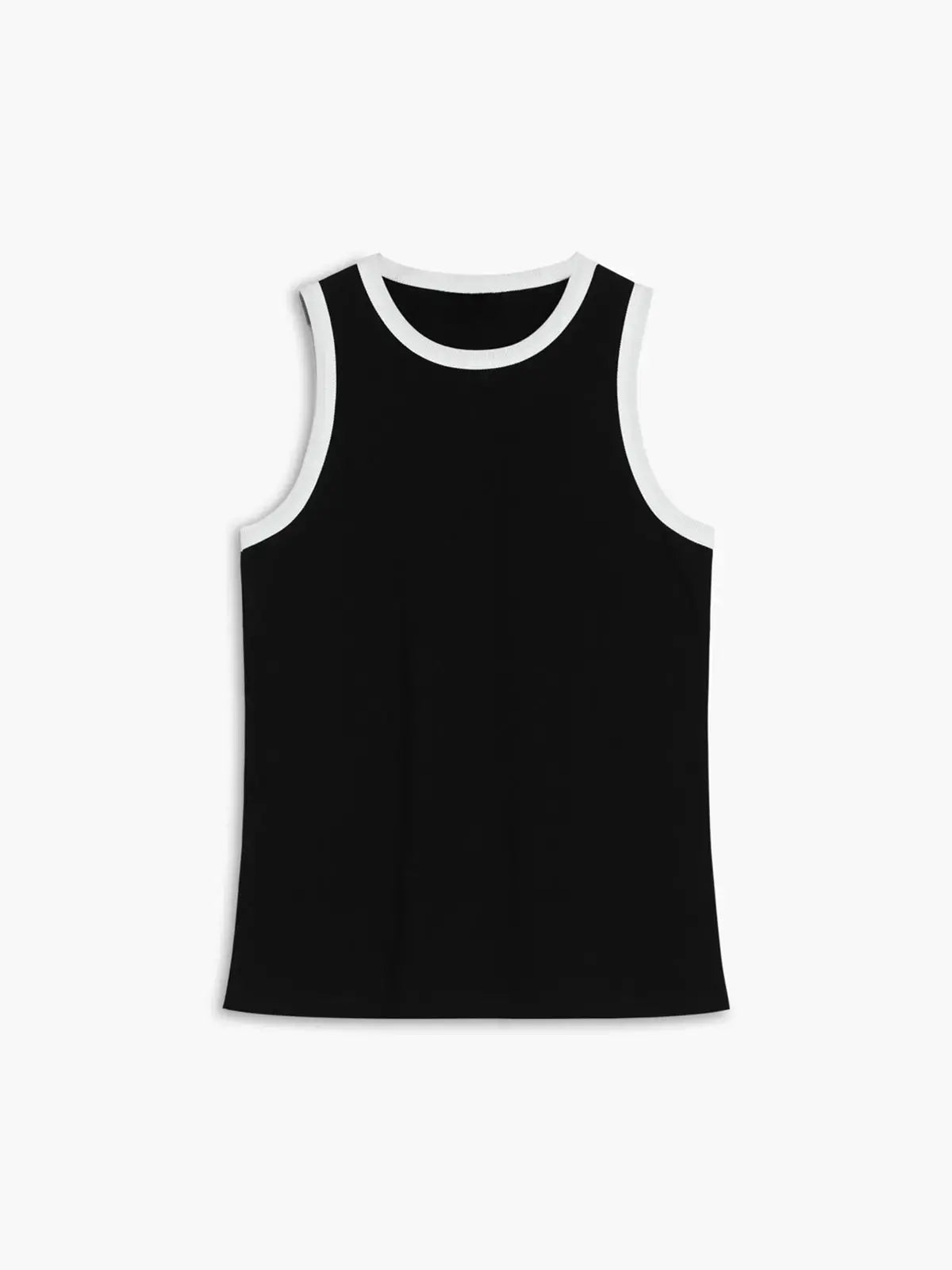 Camiseta Sin Mangas Con Detalles En Contraste Para Mujer | Ideal Para Uso Diario