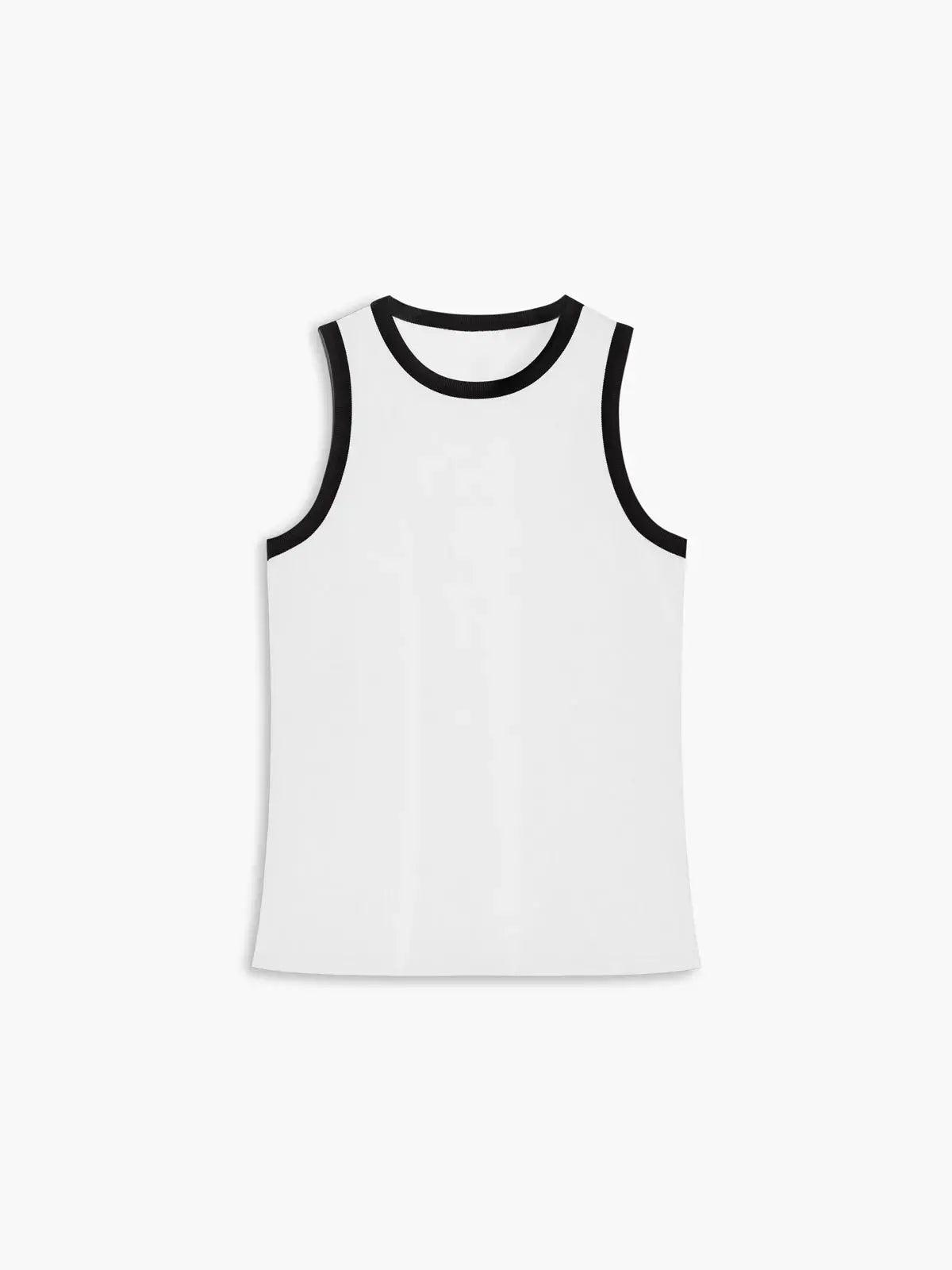 Camiseta Sin Mangas Con Detalles En Contraste Para Mujer | Ideal Para Uso Diario