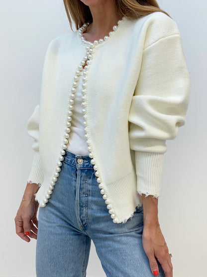 Cárdigan de Corte Estándar con Cuello Abierto para Mujer | Ideal para Uso Diario en Mi-Temporada