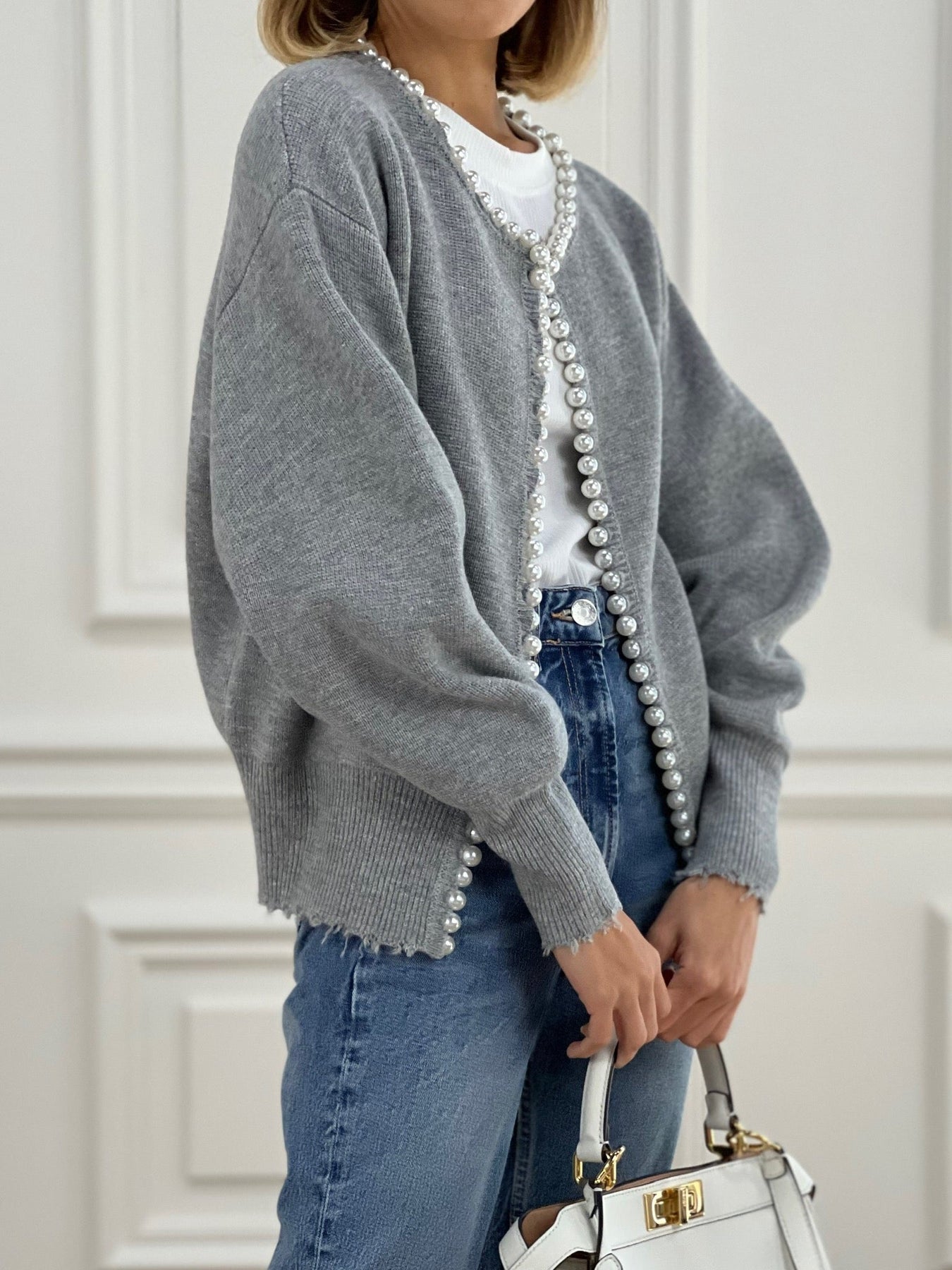 Cárdigan de Corte Estándar con Cuello Abierto para Mujer | Ideal para Uso Diario en Mi-Temporada