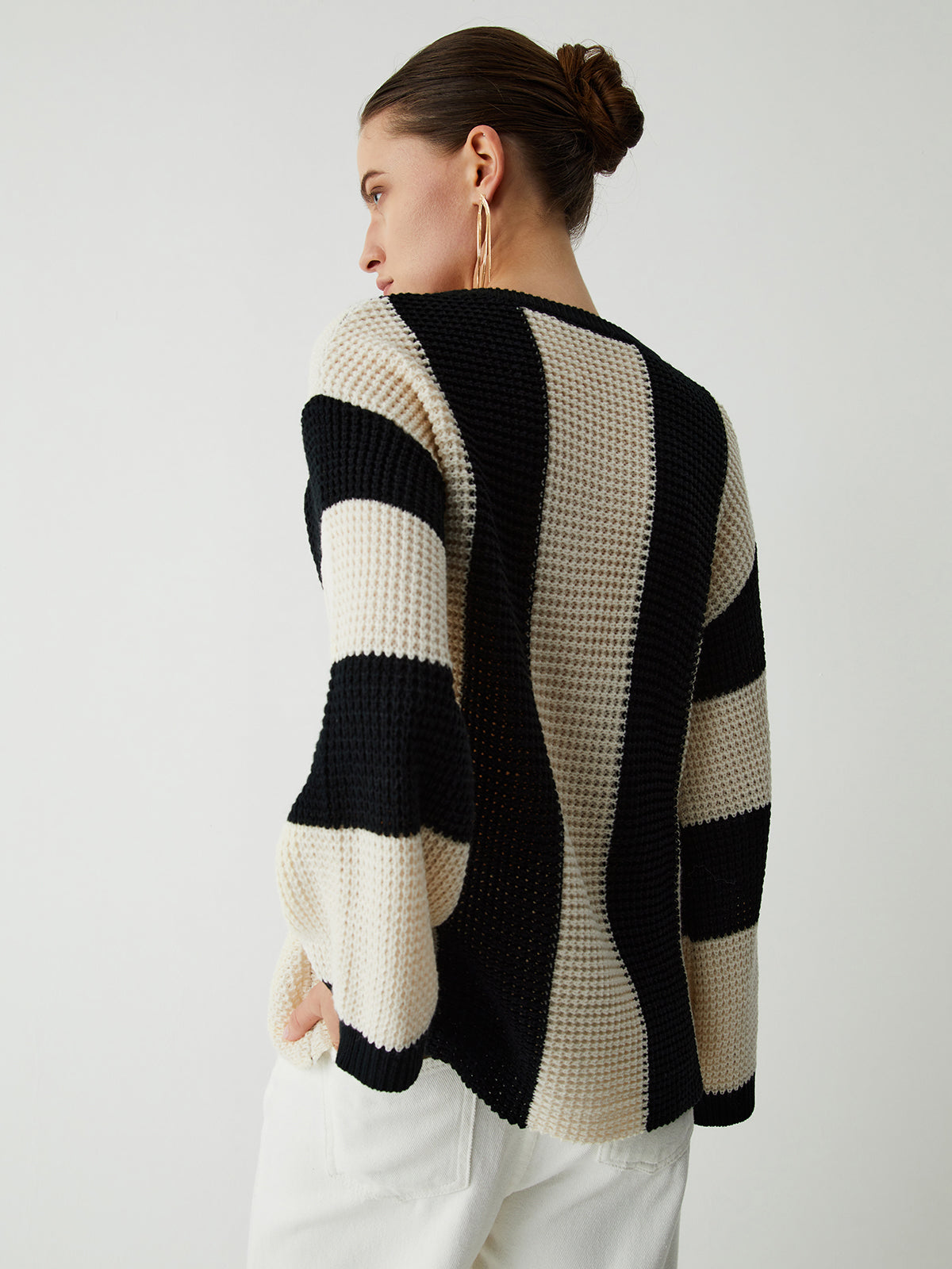 Jersey De Manga Larga Con Corte Holgado Para Mujer | Ideal Para Uso Diario Y Ocasiones Informales