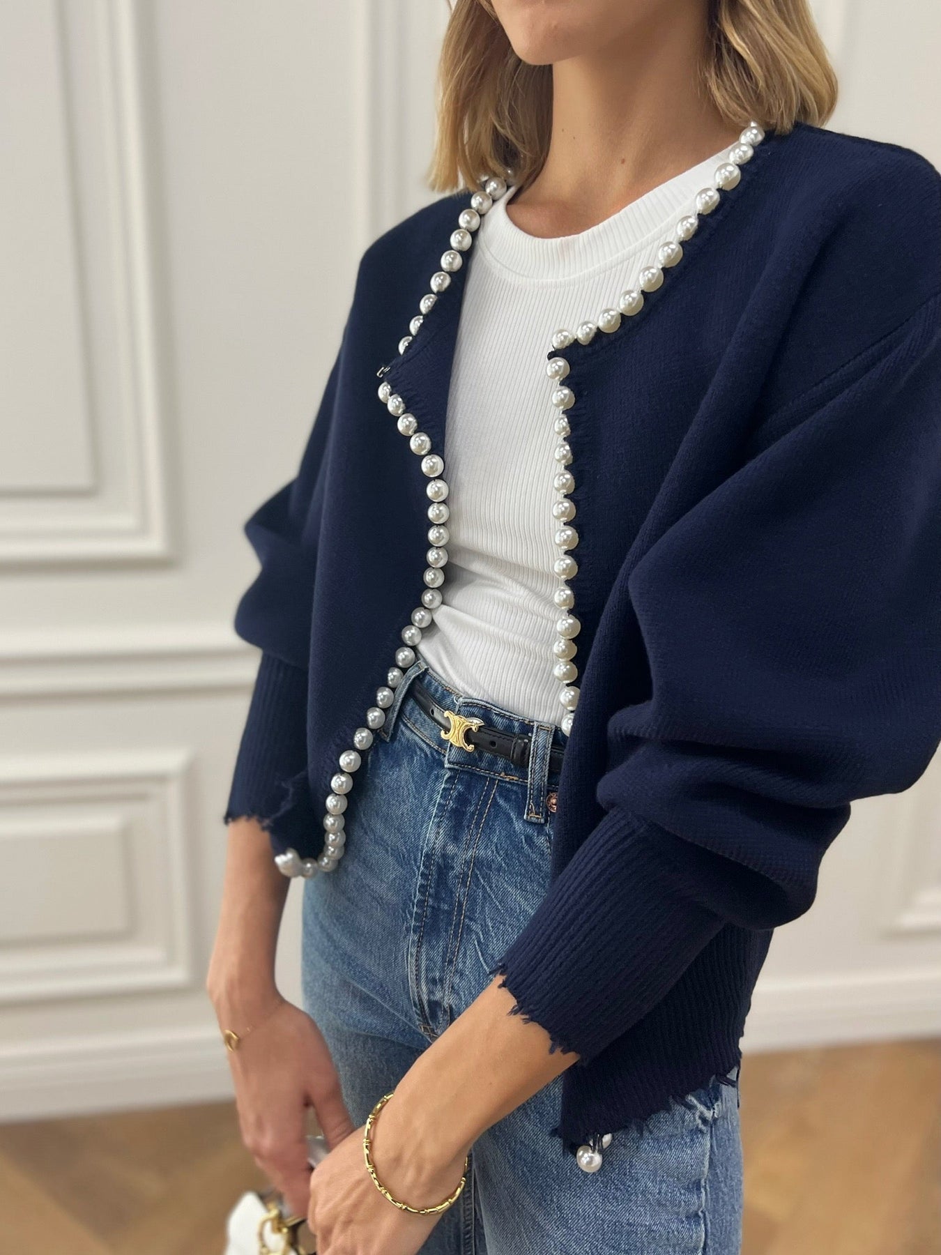 Cárdigan de Corte Estándar con Cuello Abierto para Mujer | Ideal para Uso Diario en Mi-Temporada