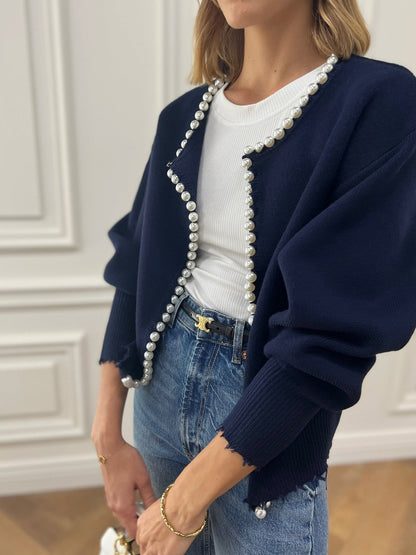 Cárdigan de Corte Estándar con Cuello Abierto para Mujer | Ideal para Uso Diario en Mi-Temporada