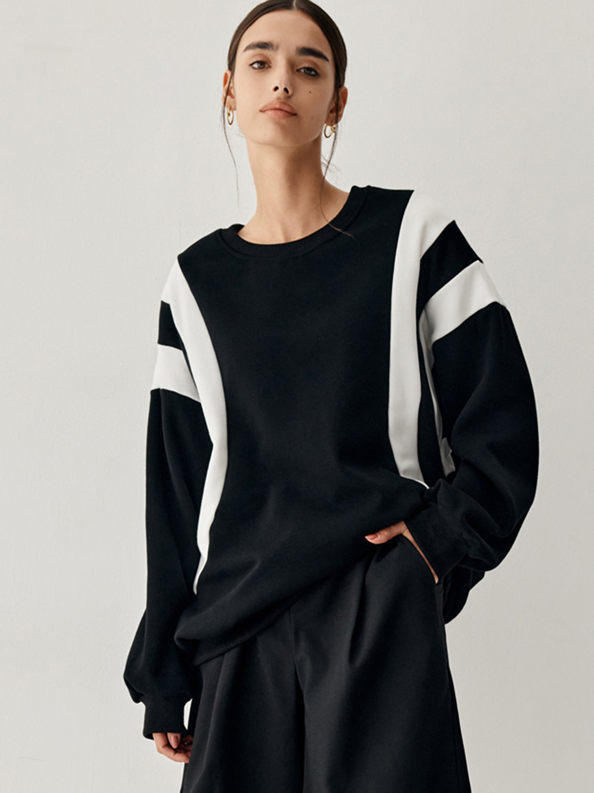 Jersey Con Rayas Laterales Y Corte Recto Para Mujer | Ideal Para Uso Diario