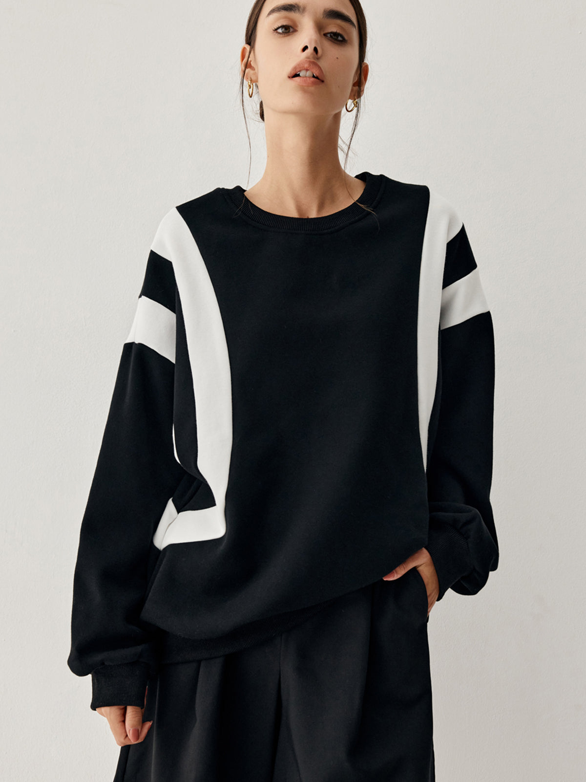 Jersey Con Rayas Laterales Y Corte Recto Para Mujer | Ideal Para Uso Diario