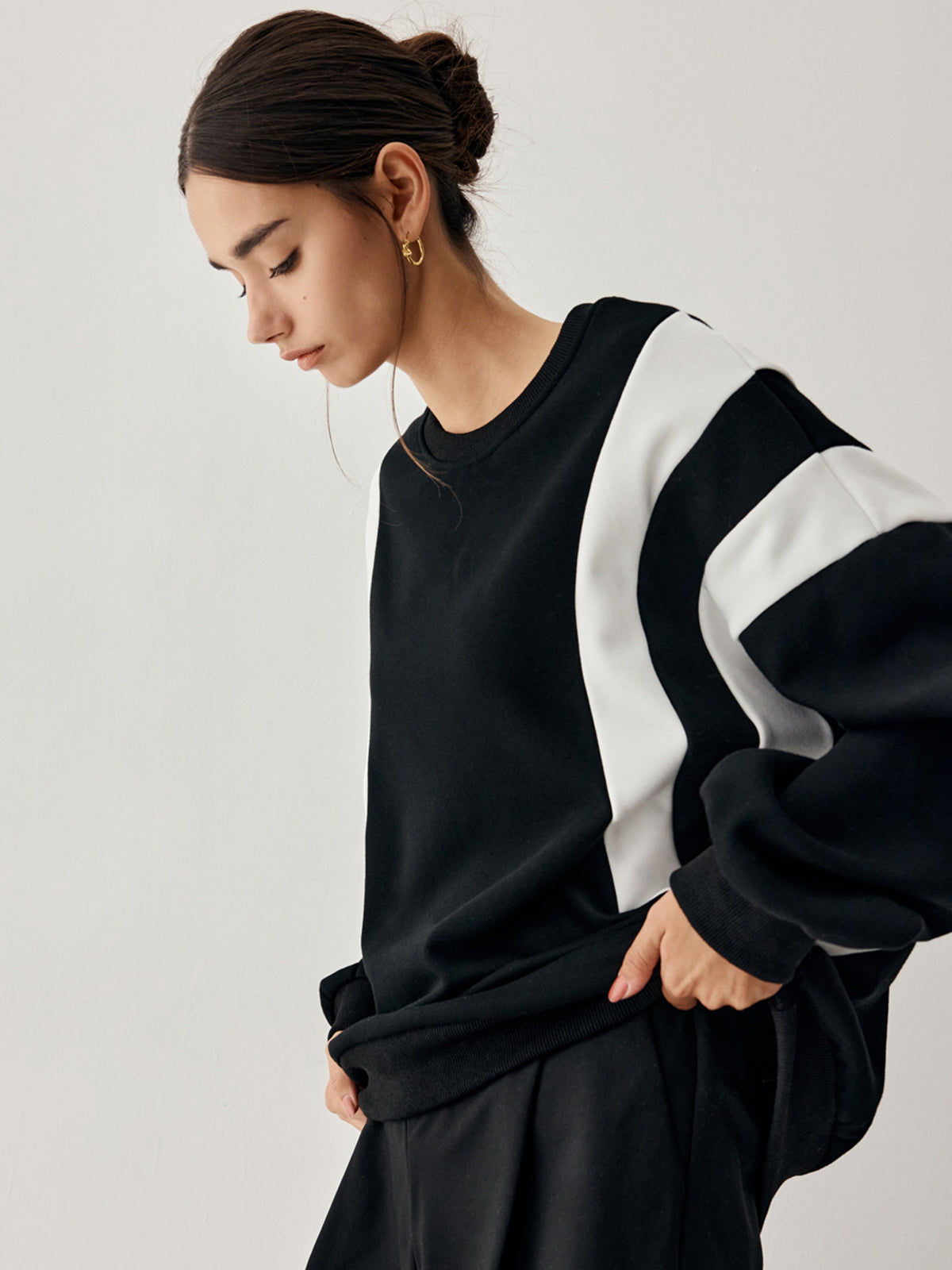 Jersey Con Rayas Laterales Y Corte Recto Para Mujer | Ideal Para Uso Diario