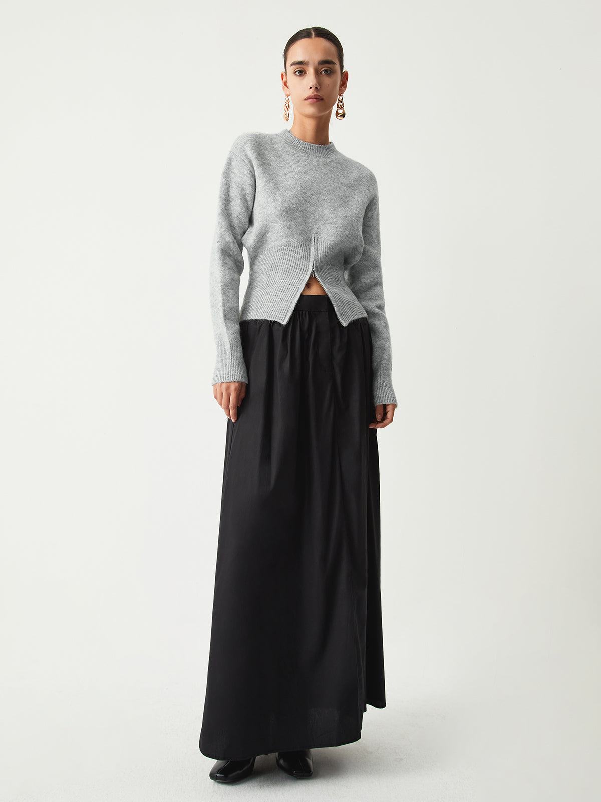 Jersey de Media Cremallera con Corte Relajado para Mujer | Ideal para Días de Invierno