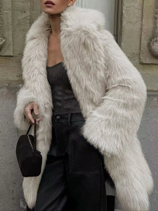 Abrigo De Temporada Fría Con Corte Oversize Para Mujer | Ideal Para Otoño E Invierno