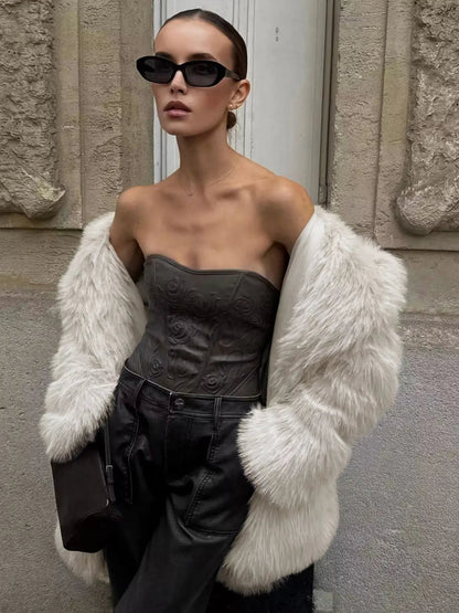 Abrigo De Temporada Fría Con Corte Oversize Para Mujer | Ideal Para Otoño E Invierno