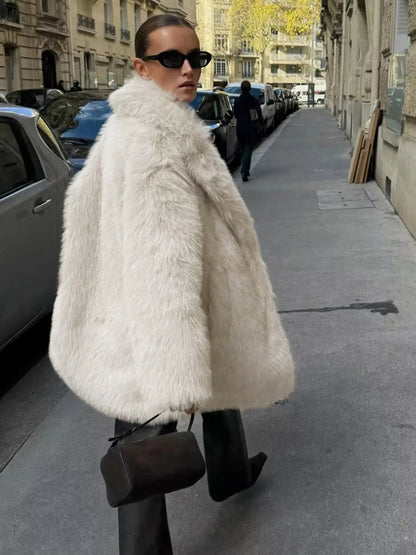 Abrigo De Temporada Fría Con Corte Oversize Para Mujer | Ideal Para Otoño E Invierno