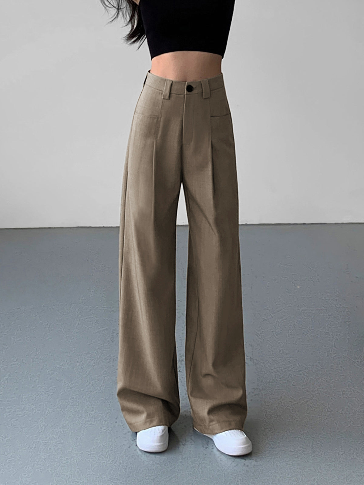 Pantalón Largo De Corte Recto Para Mujer | Ideal Para Uso Diario Y Profesional