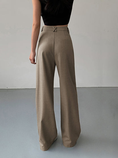 Pantalón Largo De Corte Recto Para Mujer | Ideal Para Uso Diario Y Profesional