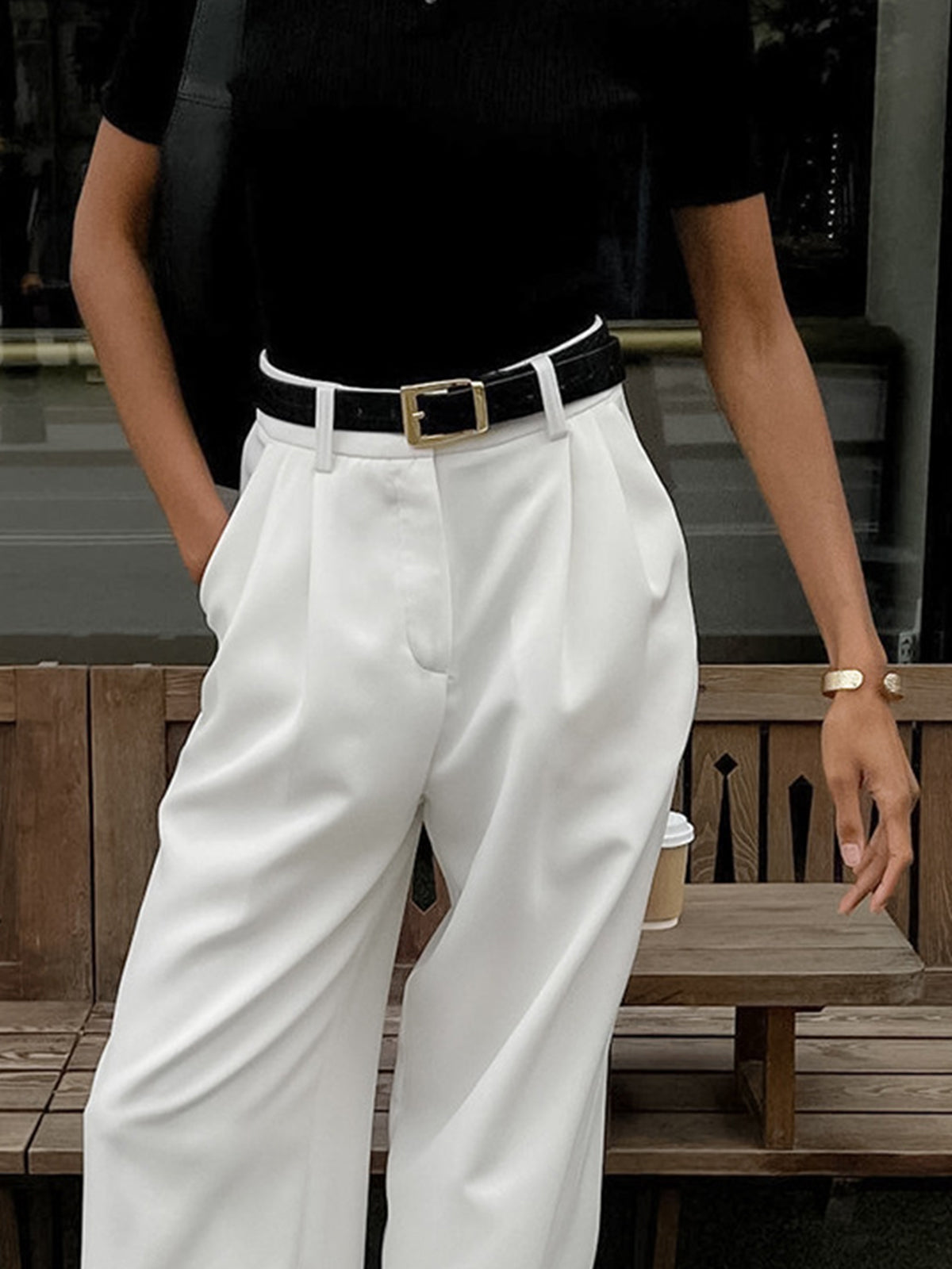 Pantalón De Corte Recto Para Mujer | Ideal Para Trabajo Y Actividades De Ocio
