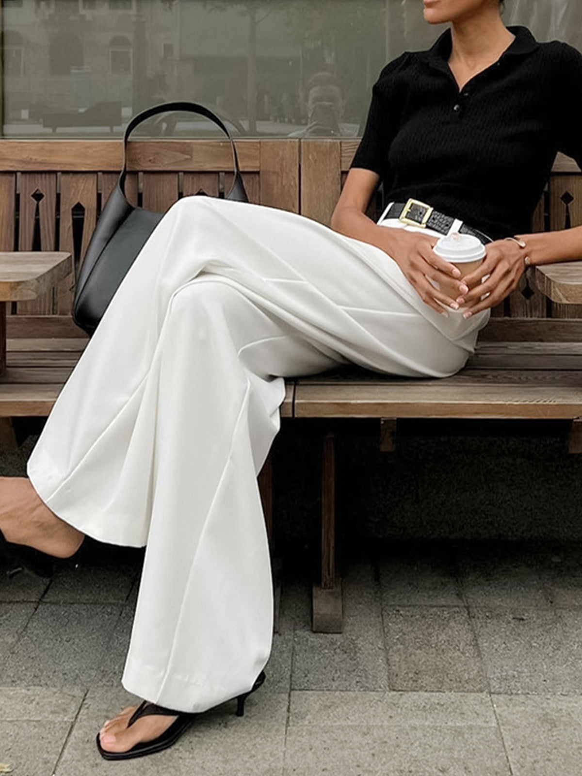 Pantalón De Corte Recto Para Mujer | Ideal Para Trabajo Y Actividades De Ocio