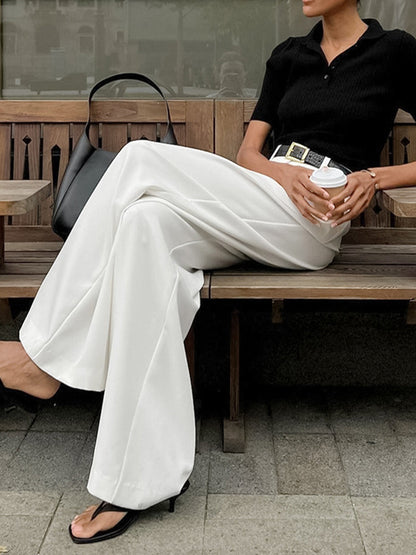 Pantalón De Corte Recto Para Mujer | Ideal Para Trabajo Y Actividades De Ocio