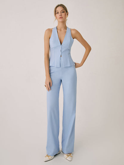 Conjunto De Dos Piezas con Chaleco y Pantalón para Mujer | Ideal para Uso Diario