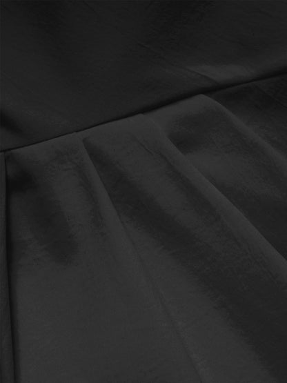 Vestido Midi sin Mangas con Escote en V y Cintura Ajustada para Mujer | Ideal para Eventos Formales