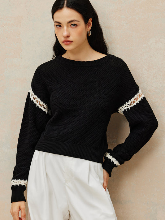 Jersey De Manga Larga Con Cuello Redondo Para Mujer | Ideal Para Uso Diario Y Superposición