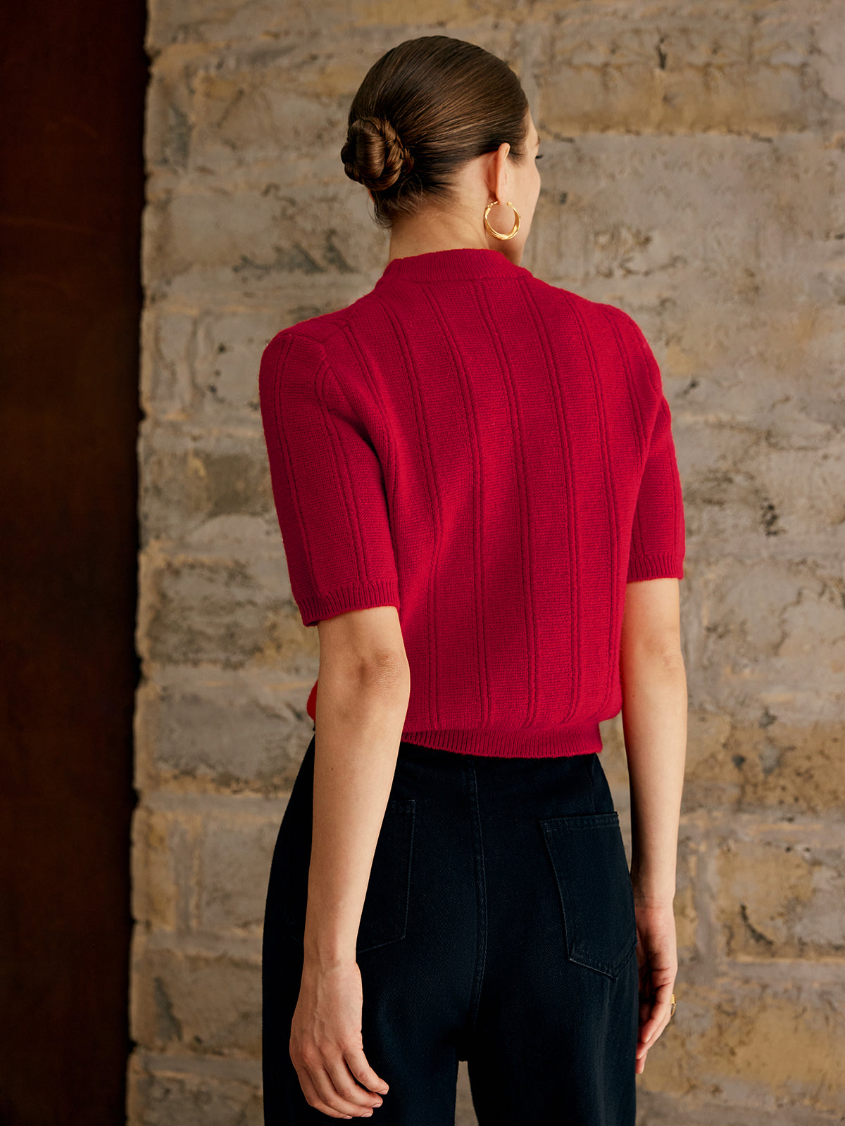 Jersey De Manga Corta Con Cuello Alto Y Corte Recto Para Adultos | Ideal Para Uso Profesional Y Diario