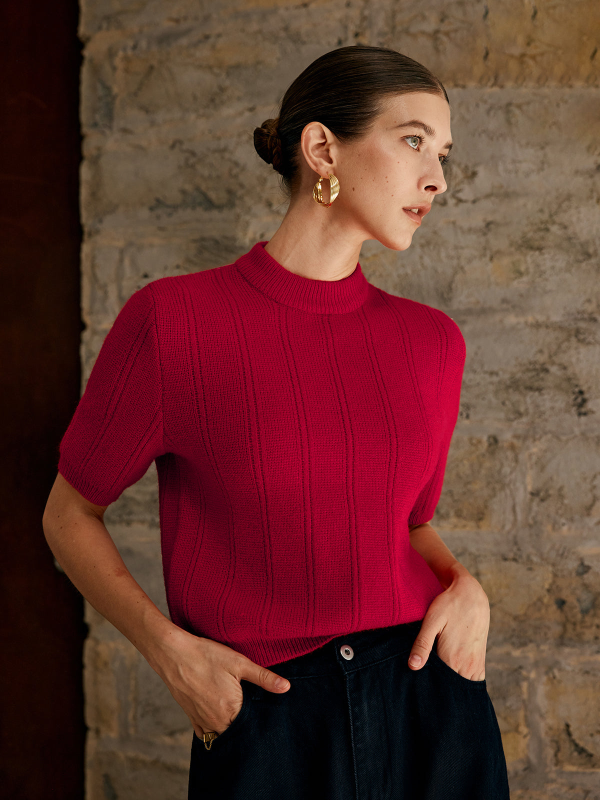 Jersey De Manga Corta Con Cuello Alto Y Corte Recto Para Adultos | Ideal Para Uso Profesional Y Diario