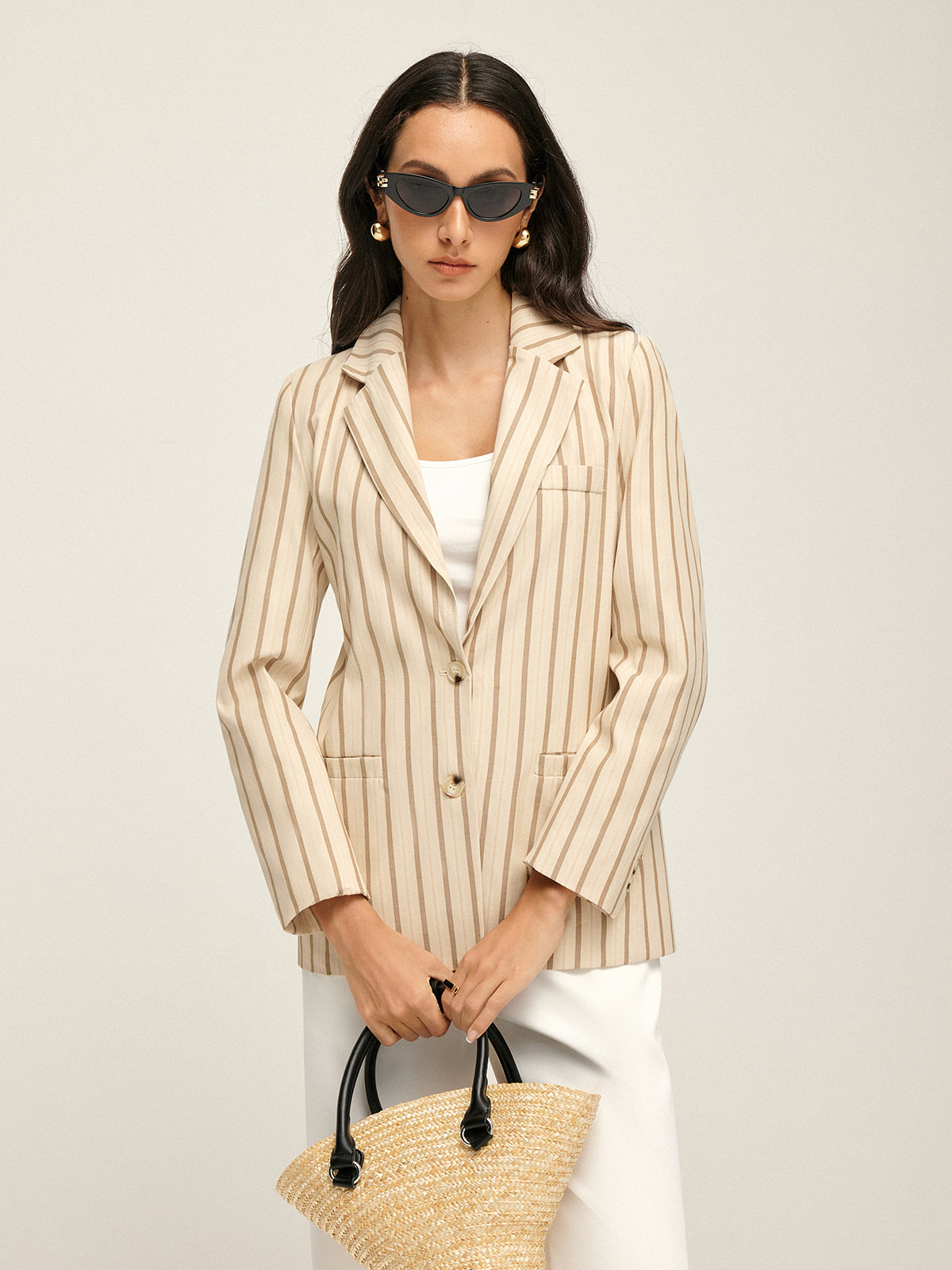 Blazer con Estampado y Corte Recto para Mujer | Ideal para Trabajo, Ocio y Desplazamientos