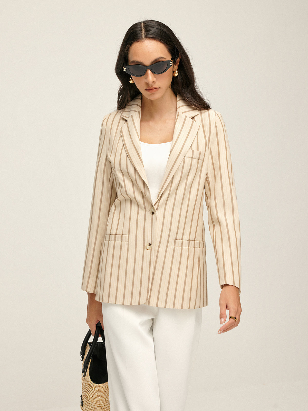 Blazer con Estampado y Corte Recto para Mujer | Ideal para Trabajo, Ocio y Desplazamientos