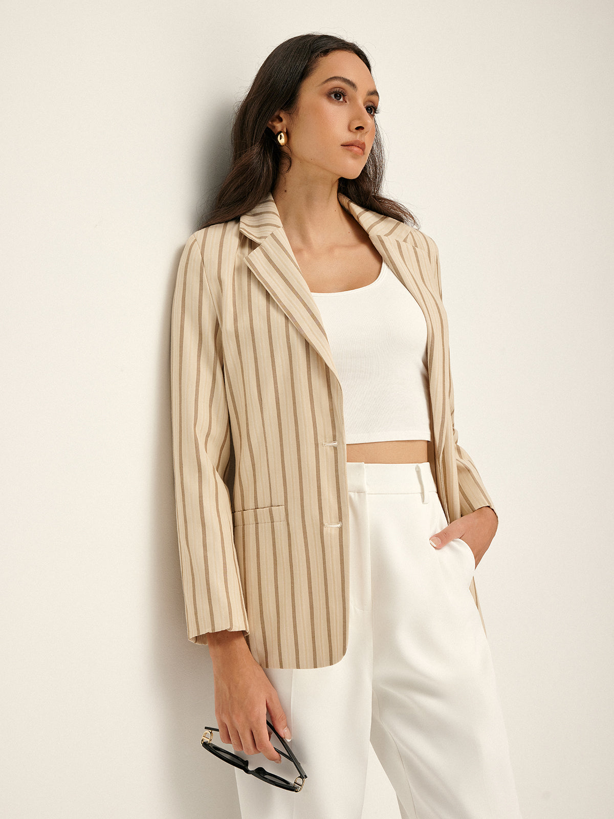 Blazer con Estampado y Corte Recto para Mujer | Ideal para Trabajo, Ocio y Desplazamientos