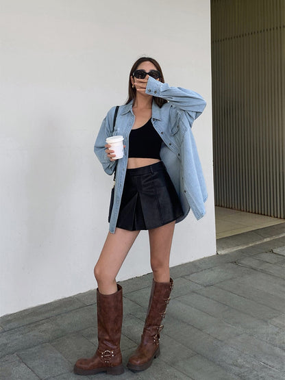 Blusa Oversize Con Bolsillos Frontales Para Mujer | Ideal Para Uso Diario