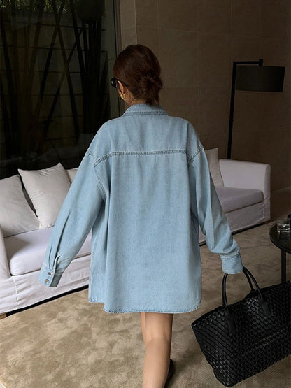 Blusa Oversize Con Bolsillos Frontales Para Mujer | Ideal Para Uso Diario