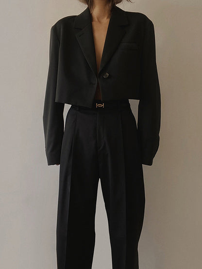 Blazer con Mangas Largas y Corte Regular para Personas Adultas | Ideal para Uso Profesional y Diario