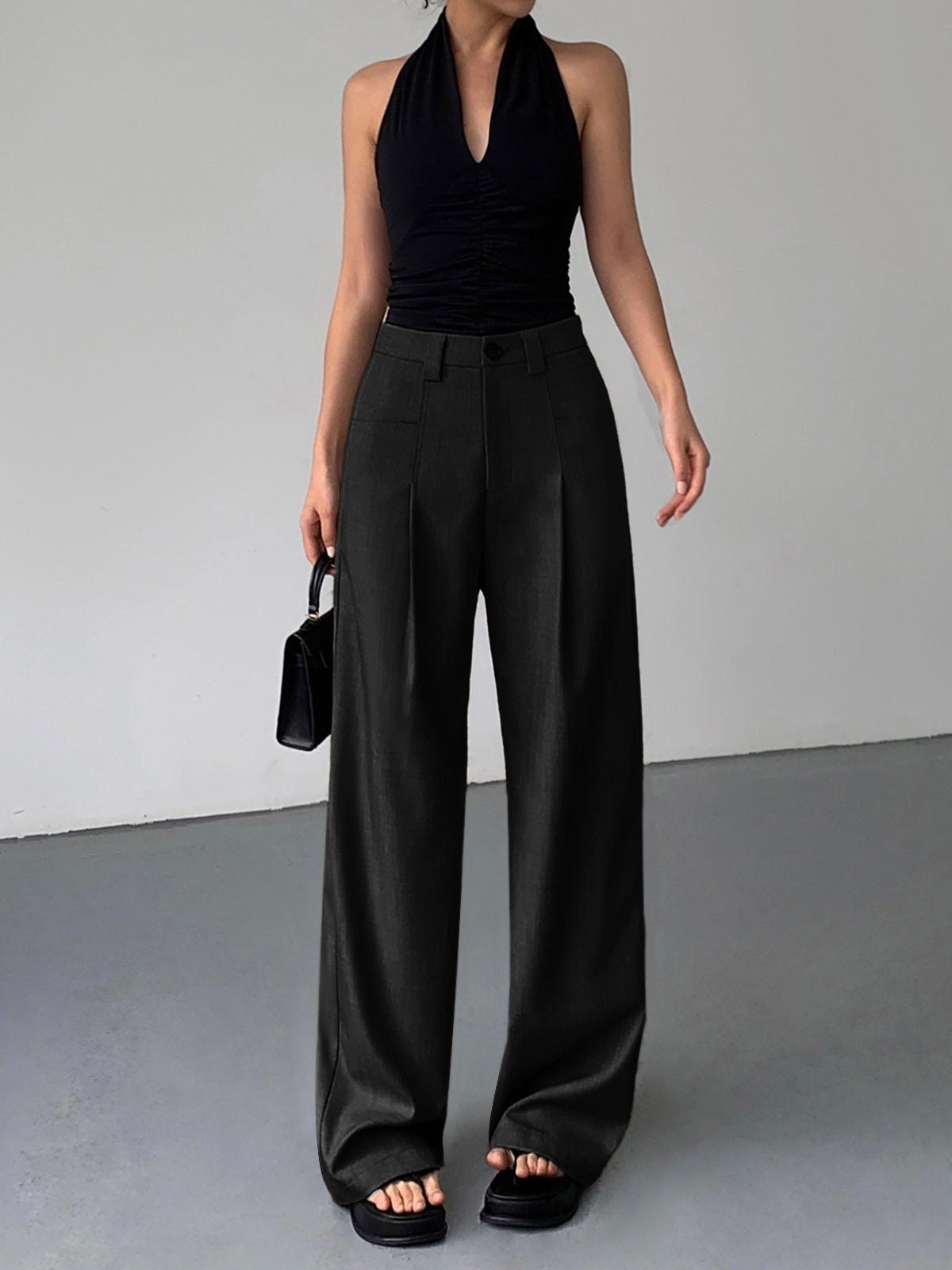 Pantalón Largo De Corte Recto Para Mujer | Ideal Para Uso Diario Y Profesional