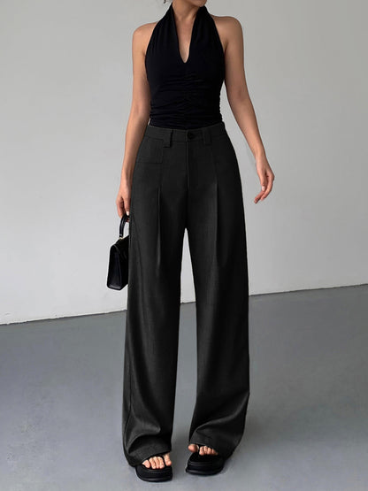 Pantalón Largo De Corte Recto Para Mujer | Ideal Para Uso Diario Y Profesional