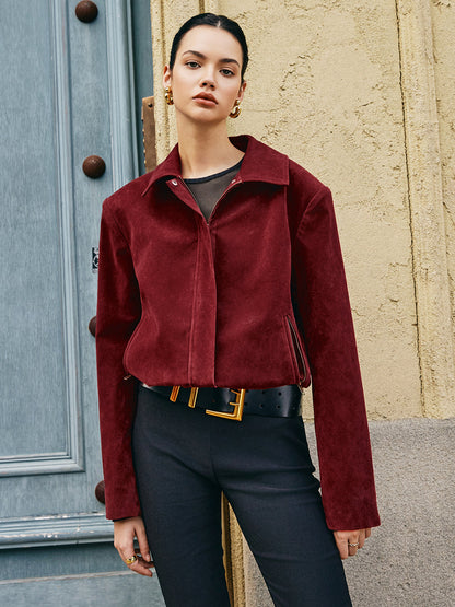 Chaqueta Corta Estructurada Ligeramente Oversize Con Bolsillos Laterales Para Mujer | Ideal Para Uso Diario Y Actividades Urbanas