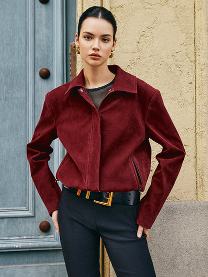 Chaqueta Corta Estructurada Ligeramente Oversize Con Bolsillos Laterales Para Mujer | Ideal Para Uso Diario Y Actividades Urbanas