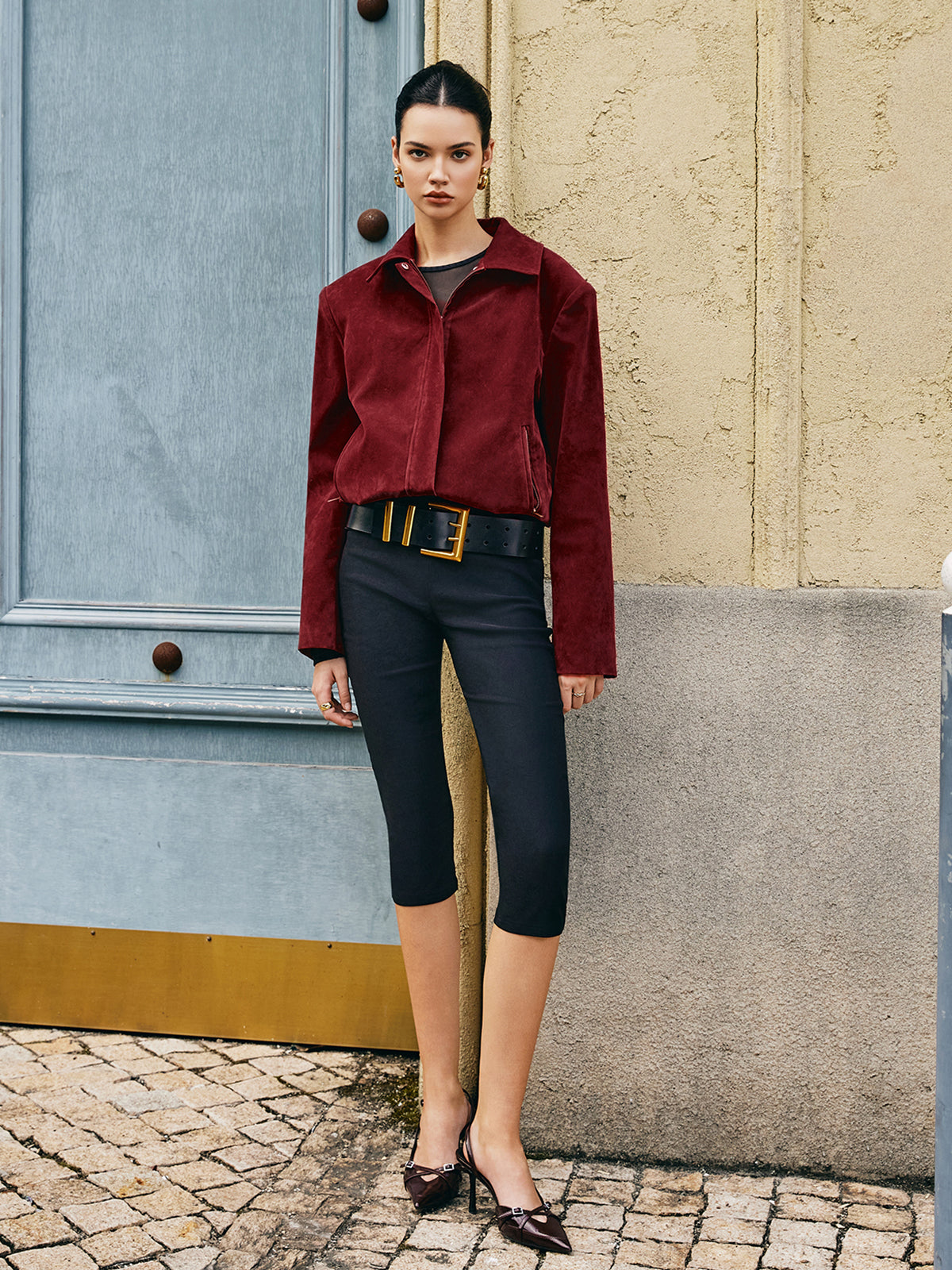 Chaqueta Corta Estructurada Ligeramente Oversize Con Bolsillos Laterales Para Mujer | Ideal Para Uso Diario Y Actividades Urbanas