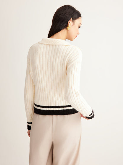 Jersey De Manga Larga Con Cuello En V Para Mujer | Ideal Para Uso Profesional Y Diario