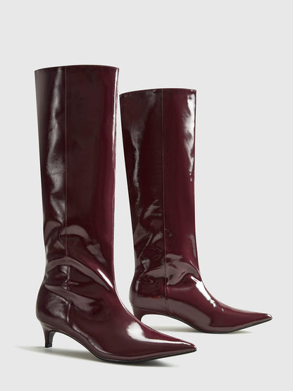 Botas Hasta La Rodilla Con Punta Definida Para Mujer | Ideal Para Uso Diario