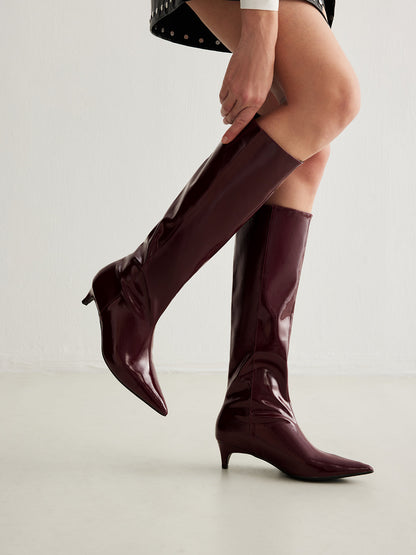 Botas Hasta La Rodilla Con Punta Definida Para Mujer | Ideal Para Uso Diario