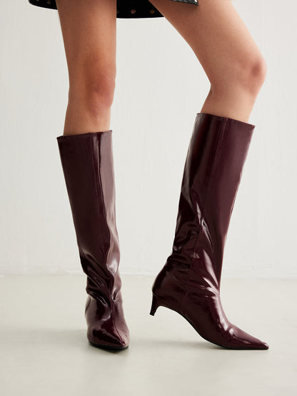 Botas Hasta La Rodilla Con Punta Definida Para Mujer | Ideal Para Uso Diario
