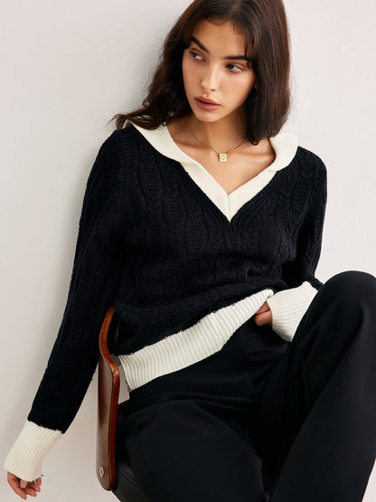 Jersey De Manga Larga Con Cuello En V Para Mujer | Ideal Para Uso Diario Y Superposición