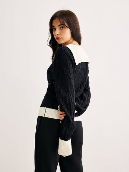 Jersey De Manga Larga Con Cuello En V Para Mujer | Ideal Para Uso Diario Y Superposición