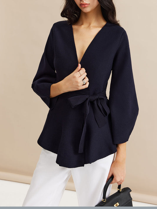 Blusa Cruzada con Cinturón para Mujer | Ideal para Uso Diario y Diferentes Ocasiones