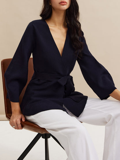 Blusa Cruzada con Cinturón para Mujer | Ideal para Uso Diario y Diferentes Ocasiones
