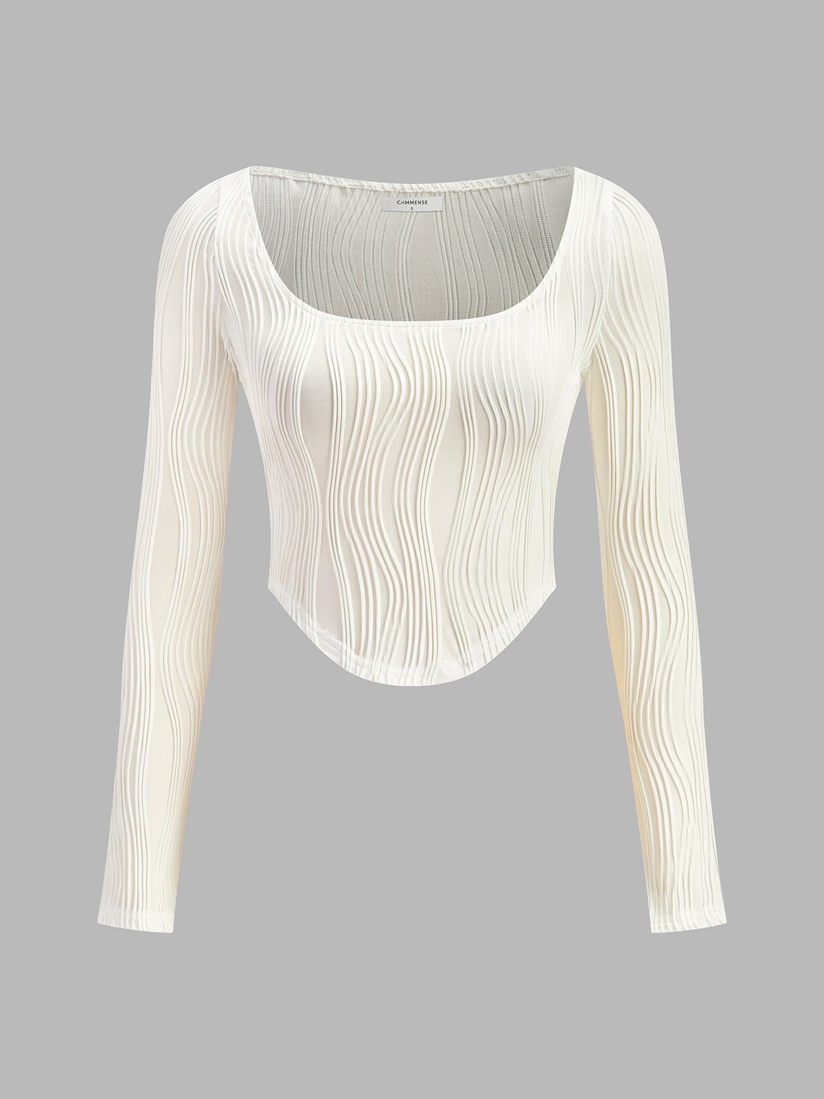 Top con Cuello Cuadrado y Relieve Vertical para Mujer | Ideal para Uso Diario y Diferentes Ocasiones